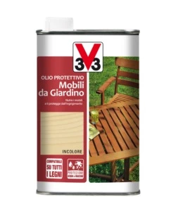 OLIO PROTETTIVO MOBILI DA GIARDINO, INCOLORE - 0,5 LITRI
